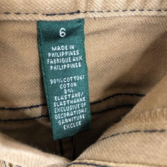 Ralph Lauren Jeans Co Denim Skirt Women 6 Brown Pencil Leather Buckle Western - Picture 15 of 16